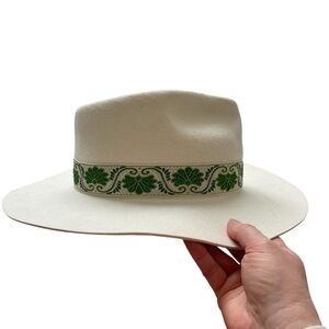 Lack of Color Ivory Hat Fedora 100% Australian Wool Size Large Cowgirl NWT